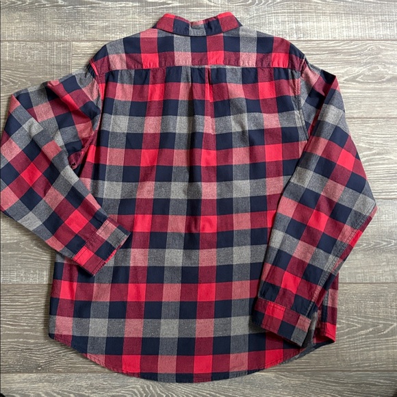 Goodfellow & Co Red and Gray Plaid Button Down Shirt - Picture 3 of 5